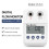 2X Digital Display Filter Water Flow Meter with Electronic Digital Display Monitor Filter Water Flow 2