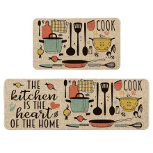 Ensemble de tapis de cuisine DEKAXID, 2 pièces, motif fêtes