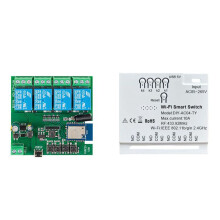 4CH Tuya WiFi   DIY Timer 85-265V 5V 2,4G WiFi Smartlife Hausautomationsmodul für IFTT Alexa  Home