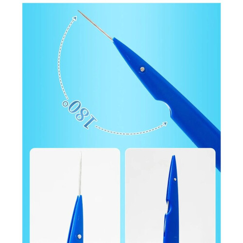 Multi-Functional Foldable Pottery Needle Steel Tool for Clay Sculpting Carving Cutting Throwing Modeling DIY Ceramics A 1