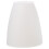 Witte plastic hanglampenkap 10x10x11,5 cm 1