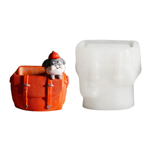 Moule en Silicone polyvalent pour Pots de fleurs-chiot cartable