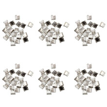 120 Pcs USB Female Type A 4-Pin DIP Right Angle Plug Jack Socket Connector