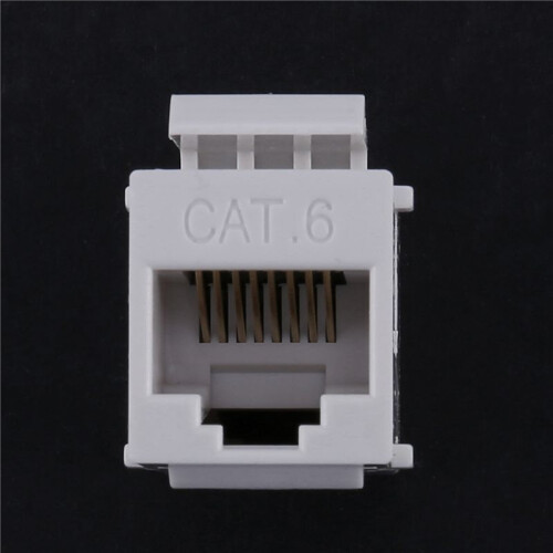 30Pcs RJ45 Connector  Jack Cat6 Extension Coupler Ethernet Network LAN Cat 6 Coupler Jacks Extend Adapter,White 2