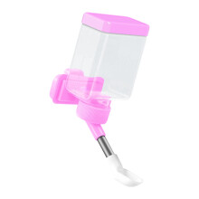 Wasserflasche, automatischer Futterspender für Vögel,-Rosa