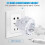 12  Ranges with 2 Buttons Timer  Socket LED Display, Countdown Status for Lighting and Household EU Plug 2
