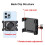 Motorcycle Back Clip Holder, Stretchable, Shockproof, Anti Slip, Fixed for Riding, Rotating, Locking Racket B 5