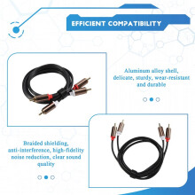 Cable de Audio 2RCA una 2 RCA Macho una Macho Cable de Audio RCA Chapado en Oro para Cine en Casa DVD TV CD Amplificador Caja de Sonido