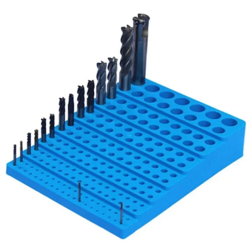 1pc 187 Grid Milling Cutter Drill Bit Storage Box CNC Tool Organizer Plastic Placer Reamer -Frame Tool Accessories 1