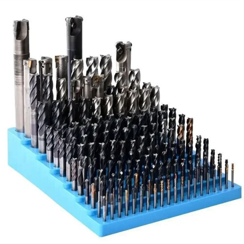 1pc 187 Grid Milling Cutter Drill Bit Storage Box CNC Tool Organizer Plastic Placer Reamer -Frame Tool Accessories 2