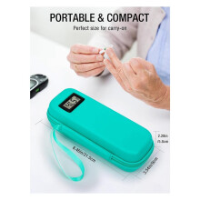 3X Insulin Cooler Travel Case with Temperature Display Waterproof Insulin Pen Cooler Bag Organizer Bag for Diabetics