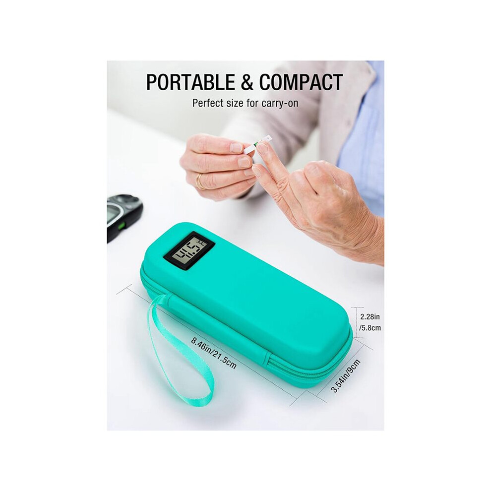 3X Insulin Cooler Travel Case with Temperature Display Waterproof Insulin Pen Cooler Bag Organizer Bag for Diabetics
