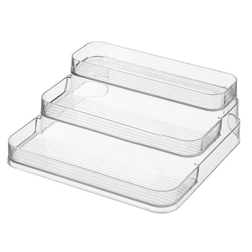 3X 3 Tier Desktop Perfume Shelf PET Cosmetic Organizer Perfume Storage Rack Doll Display Stand 1