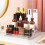 3X 3 Tier Desktop Perfume Shelf PET Cosmetic Organizer Perfume Storage Rack Doll Display Stand 5