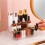 3X 3 Tier Desktop Perfume Shelf PET Cosmetic Organizer Perfume Storage Rack Doll Display Stand 6