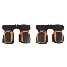 4PCS Knee Pad for Work-Heavy Duty Support Kneepads with Anti-Slip Straps for Construction Flooring Gardening Orange