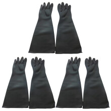 3X Sand Blasting Gloves for Sandblast Cabinet Gloves 60X20cm
