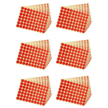 6set 19mm Circles Round Code Stickers Self Adhesive Sticky Labels Red