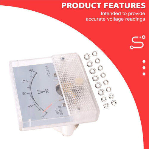 0~20V 85C1-V Class 2.5 Voltmeter Analog Volt Panel Meter 2