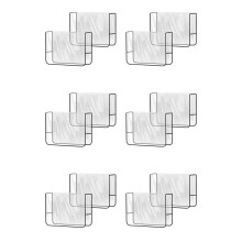 12 Pack Salon Chair Cover Protectors,Clear Square Hairdressing Chair Back Covers for Fits Most Standard Chairs