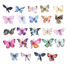 3D Butterfly Wall Patch Reusable Mural Wall Stickers Used for Family Decoration