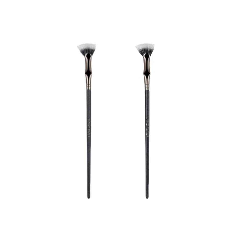 Scalloped Lash Brush, Fan Brush for Lashes Eyelash Separator Tool, Eyelash Comb for Upper Lower Eye 2pcs
