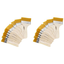 Set of 24 Art Paint Brushes,Various Sizes of Nylon Painting Brushes,with Wooden Handles,Artist Varnish Brush