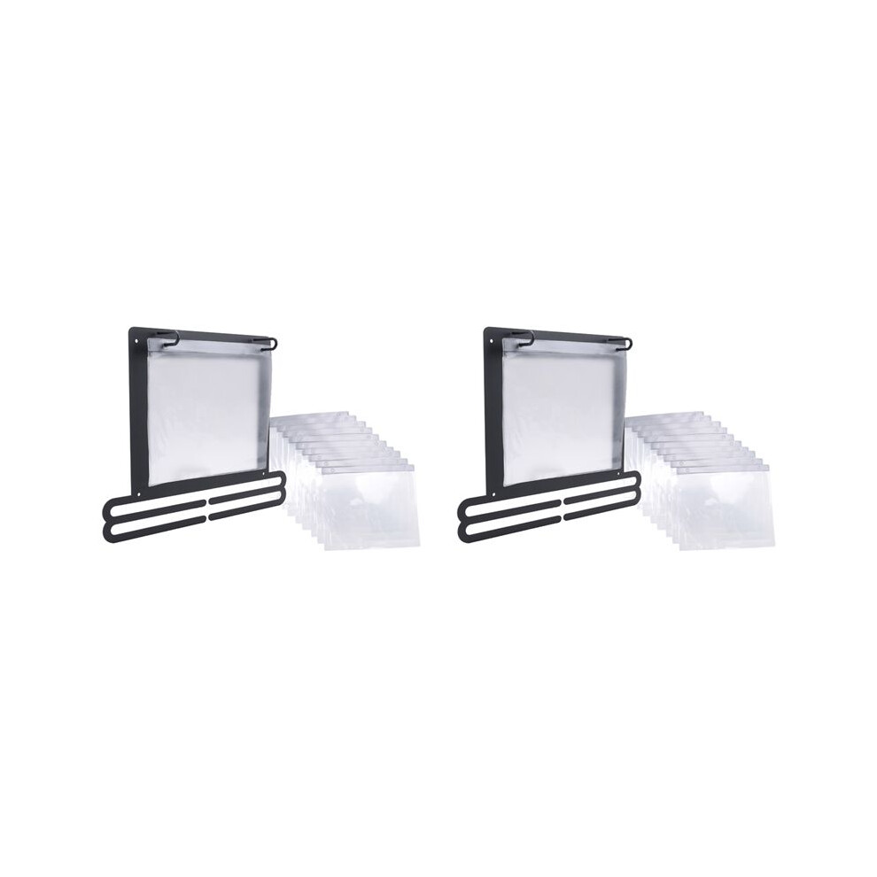 2X Medal Display Wall Mounted Medal Hanger Running Bib and Medal Holder Hanging Medal Rack Square Shape Medal Holders