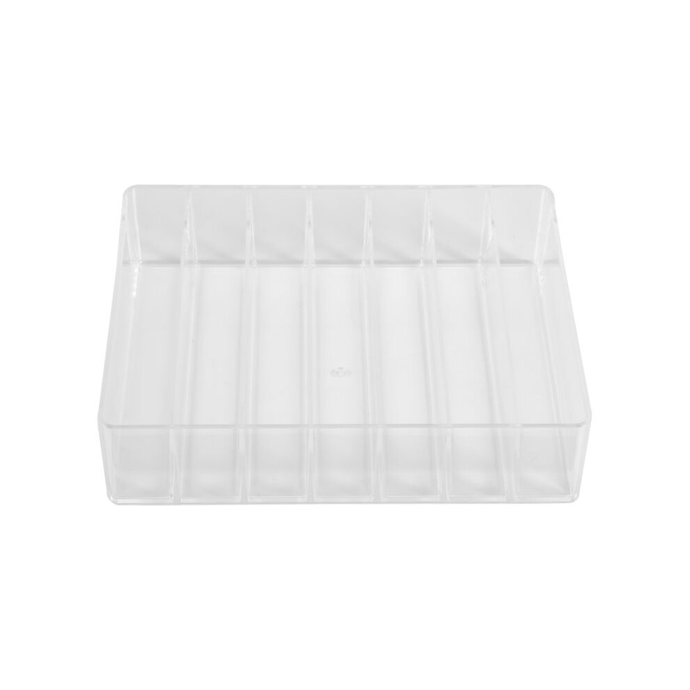 Eyeshadow Palette Organizer- 7 Section Divided Makeup Acrylic Palette Organizer Holder for Vanity Cosmetics Makeup