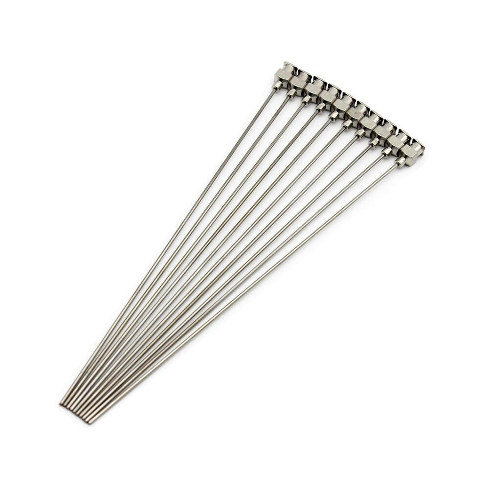 10 Pieces Dispensing Needle 6 Inch Stainless Steel Blunt Tip Luer Connector Stainless Steel Blunt Needles 18G 4713751668974