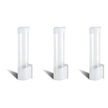 3X Cup Dispenser, Cup Holder Fits 3Oz - 7Oz Flat Bottom or Cone Cups Water Cups Dispenser Wall Mounted Bathroom