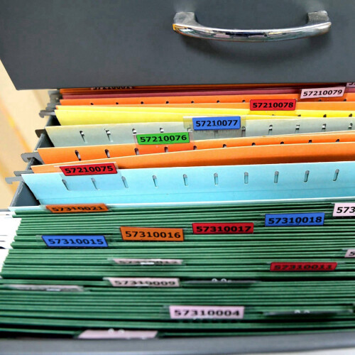 120 Sets File Document Tabs 2 Inch Hanging Folder Tabs and Multicolor Inserts for Quick Identification of Hanging Files 1