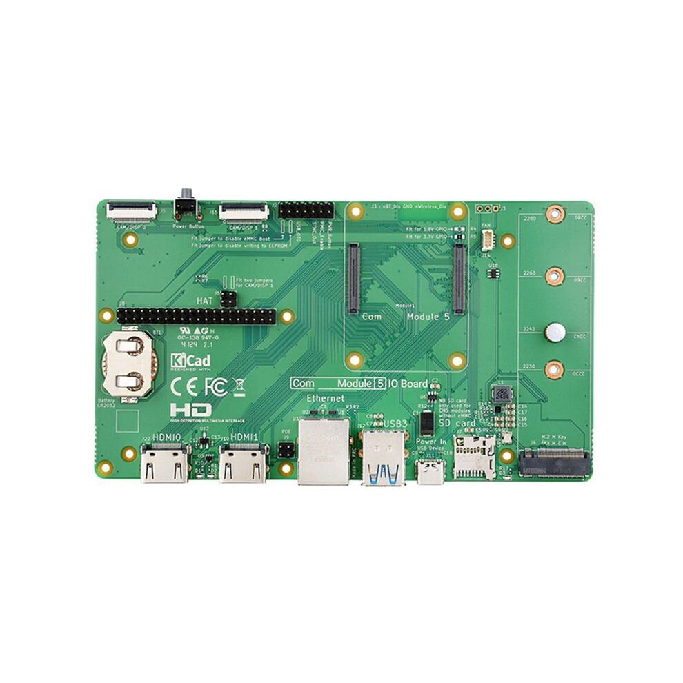 For Raspberry Pi Cm5 Io Board Baseboard For Raspberry Pi Compute Module 5 Io Board Support M.2 Nvme Ssd 6032043558457