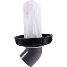 IBC Ton Pail Accessories Ton Pail Plastic with Filter Ton Pail Cover DN150 Black DN150-165MM 45 Degree