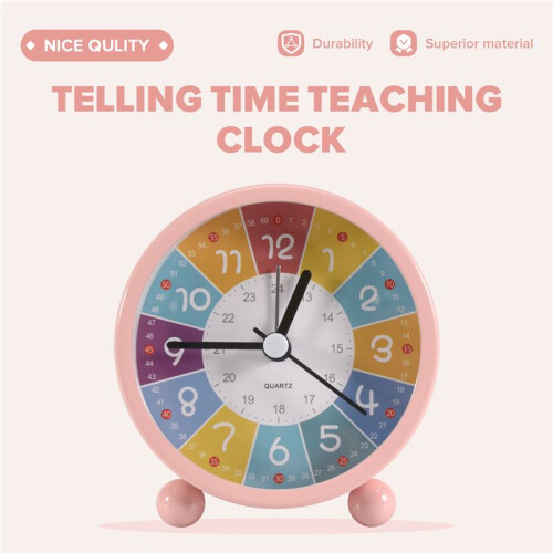 Educational Wall Clock for Kids Learning , Silent Non-Ticking Decorative Clock for Classrooms or Bedrooms 1