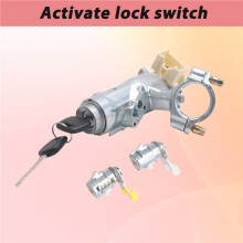 Blocco Accensione Nucleo Interruttore di Accensione Blocco Dello Sterzo + Serratura con 2 Chiavi per Hilux 1997-2005