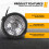 Motocicleta Retro Vintage Universal Side Mount 35W 6,5 Polegadas Farol Transparente Cafe Racer com Grade + Kit de Suporte 7