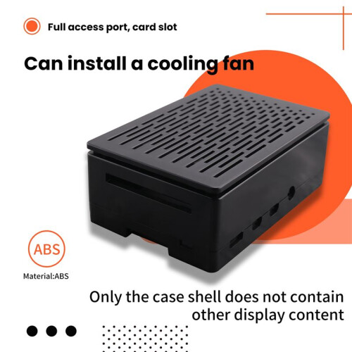 for Raspberry Pi 4 Case Shell Box Enclosure Installable Cool Fan Aluminum HeatSink Enclosure for Raspberry Pi 4B 2