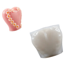 Daisy Heart Shape Silicone Molds Heatproof Multipurpose Silicone
