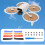 For  FLIP Propeller 4022F Color Replacement Propeller Wing Blade Accessories,Blade Drone Camera Accessories 2