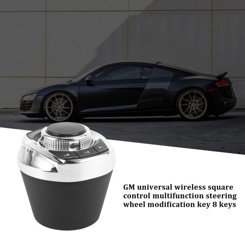 Universal Car Wireless Steering Wheel Control Button with LED Light 8-Key Functions for Car Android Navi Player Auto 1