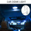 White 1210 SMD 48 LED Car Interior Dome Light Panel w T10 BA9S Festoon 3