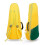 (Yellow) Durable Cotton Ukulele Case Backpack - 23-Inch Fit with Thick Protective Padding 4