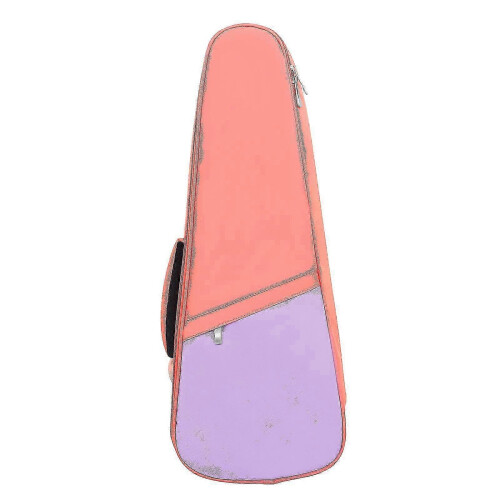 (Pink) Durable Cotton Ukulele Case Backpack - 23-Inch Fit with Thick Protective Padding 1