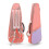 (Pink) Durable Cotton Ukulele Case Backpack - 23-Inch Fit with Thick Protective Padding 4