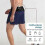 (black, S) Marathon shorts compatible with men quick dry training with multi-pocket design 4