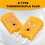 5Pcs plug de Temperature de Capteur de Thermocouple du type K de Circuits RTD Jaune 4