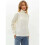 Women'S Sweaters Fall Winter Quarter Zip Casual Ribbed Cable Knit Pullover White One Size 3