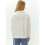 Women'S Sweaters Fall Winter Quarter Zip Casual Ribbed Cable Knit Pullover White One Size 8