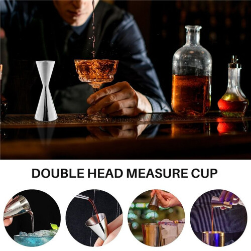 Rostfritt StåL MåTtkopp Double  Bar Party Vin Cocktail Shaker Jigger 60Ml 1
